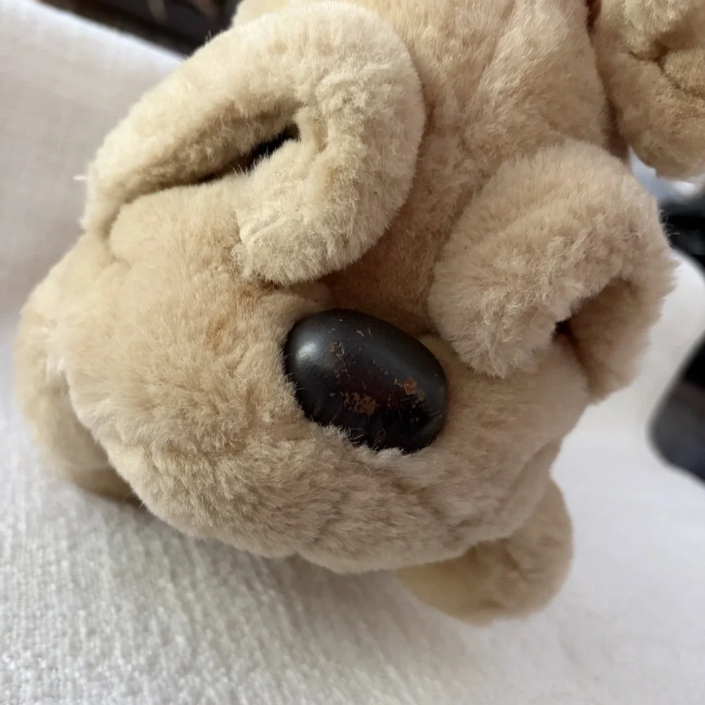 KRINKLES Plush dog Shar Pei  Sharpei stuffed Animal Big DOG Vintage‎ Toy Lovey